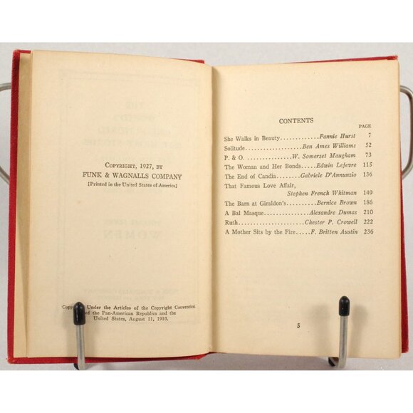 Antique "The World's 100 Best Short Stories Vol. 7 Women", Funk & Wagnalls 1927 - Picture 3 of 8